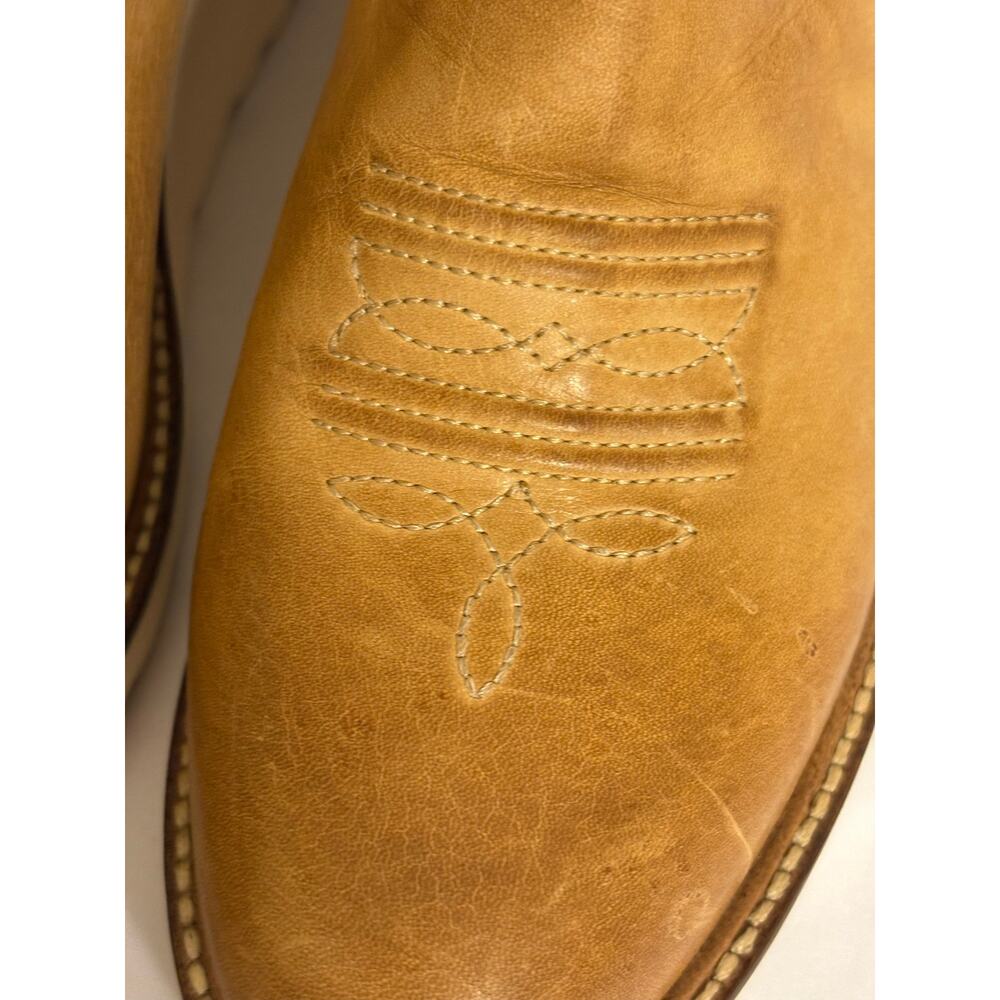 Lucchese 63001 Leather Western Wedge Boots Size 8 - Picture 5 of 16